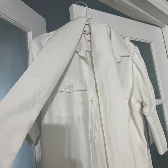 Gretchen Scott ivory belted safari dress. size XL. Excellent condition. - Picture 5 of 5